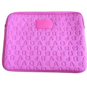 MARC BY MARC JACOBS Neon Bright Pink Laptop Case